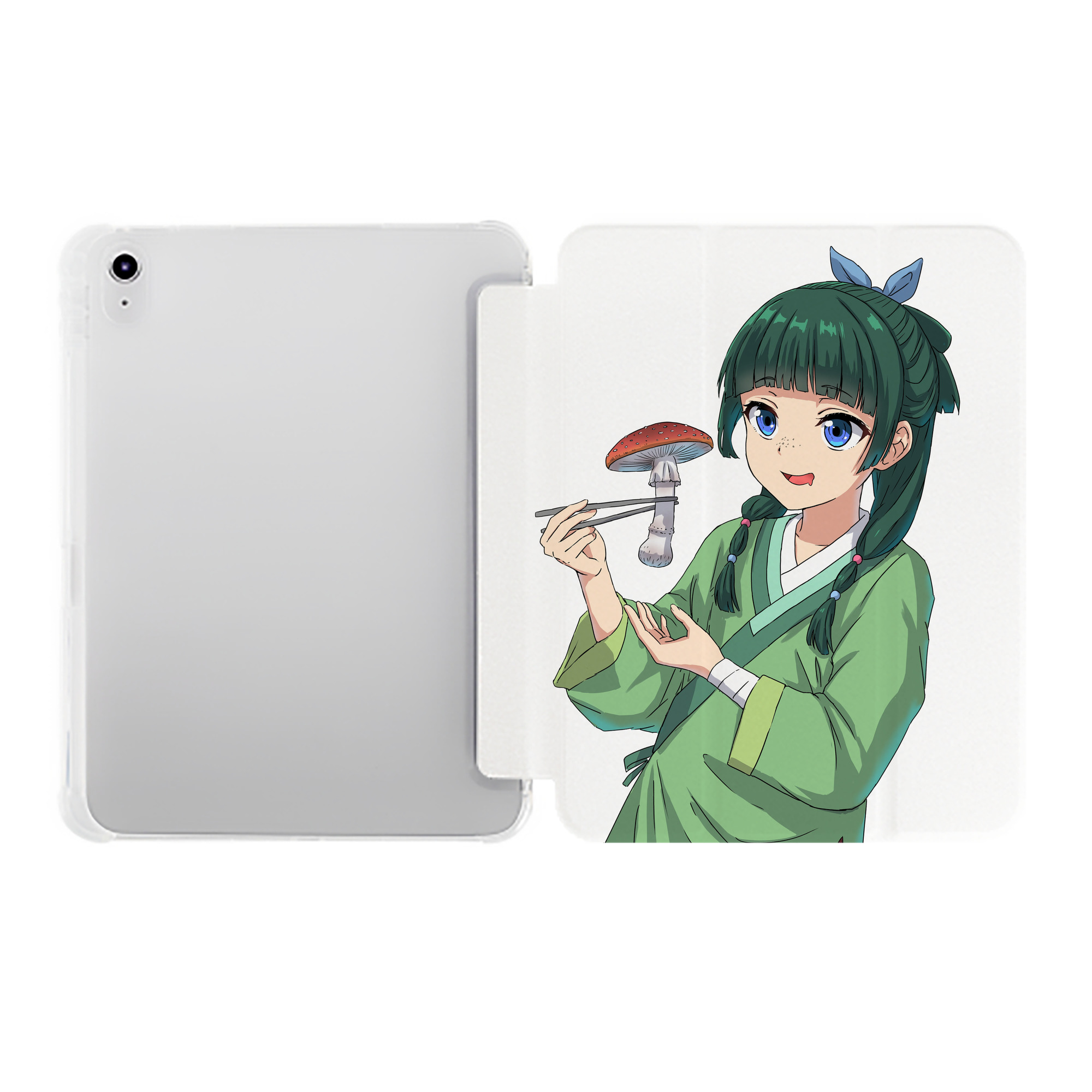 （画像用） 薬屋のひとりごと The Apothecary Diaries IPad ケース ペン収納付き 三つ折りスタンド PUレザー×シリコン 対応機種9.5/10.5/10.9インチ